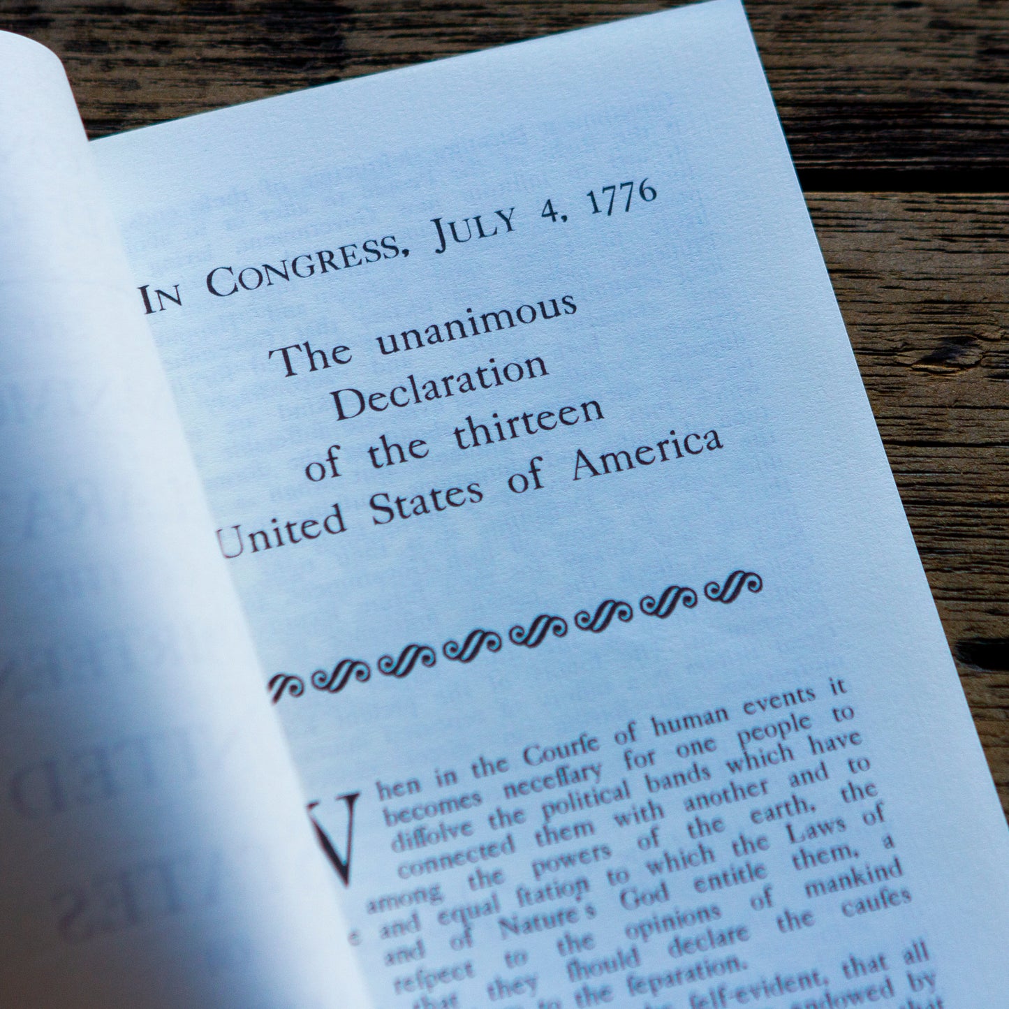 The Unanimous Declaration of the United States Pamphlet