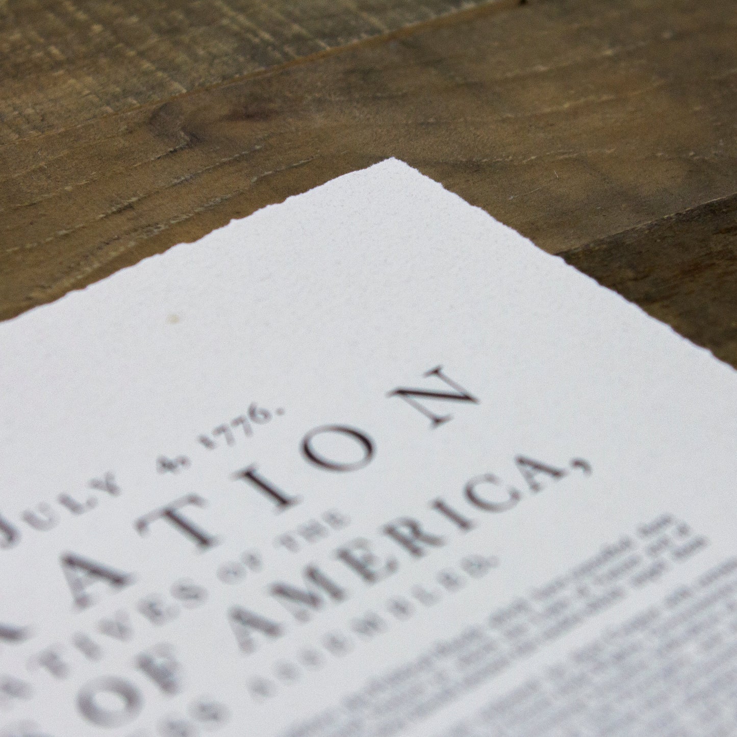 Declaration of Independence - Dunlap Broadside by The Printing Shop of Edes & Gill