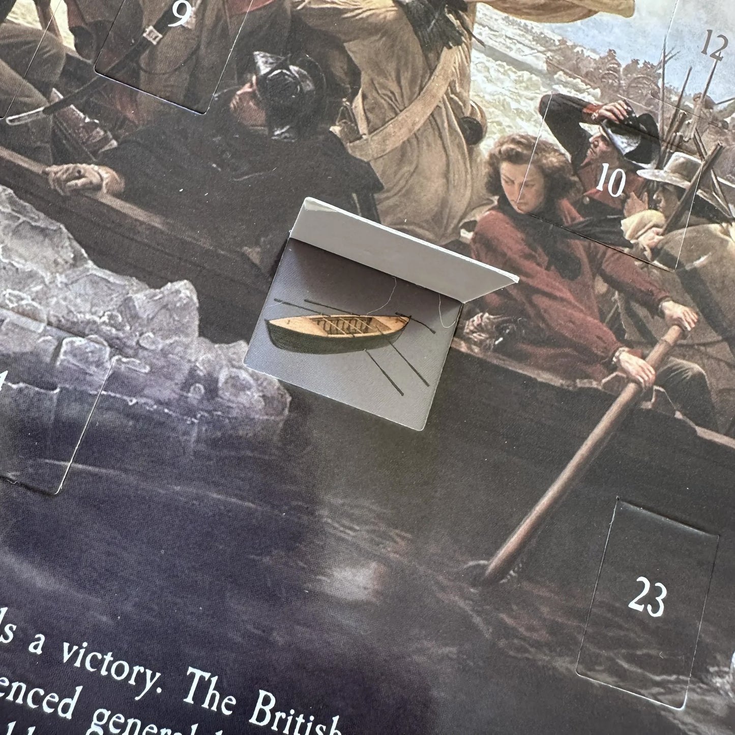 "Washington Crossing The Delaware" Advent Calendar - with Special Mailing Envelope