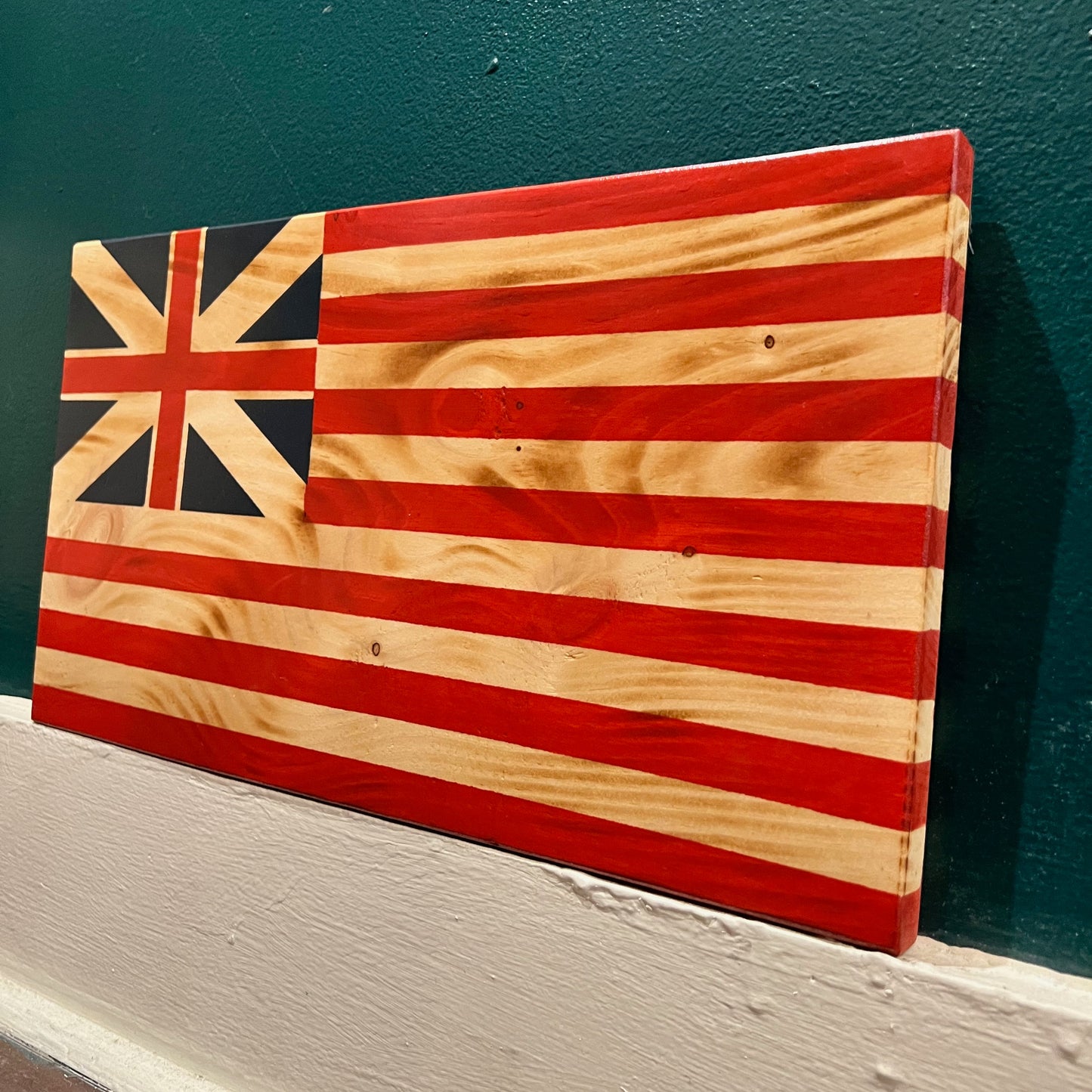 Grand Union American Wooden Flag by Emerald Flag