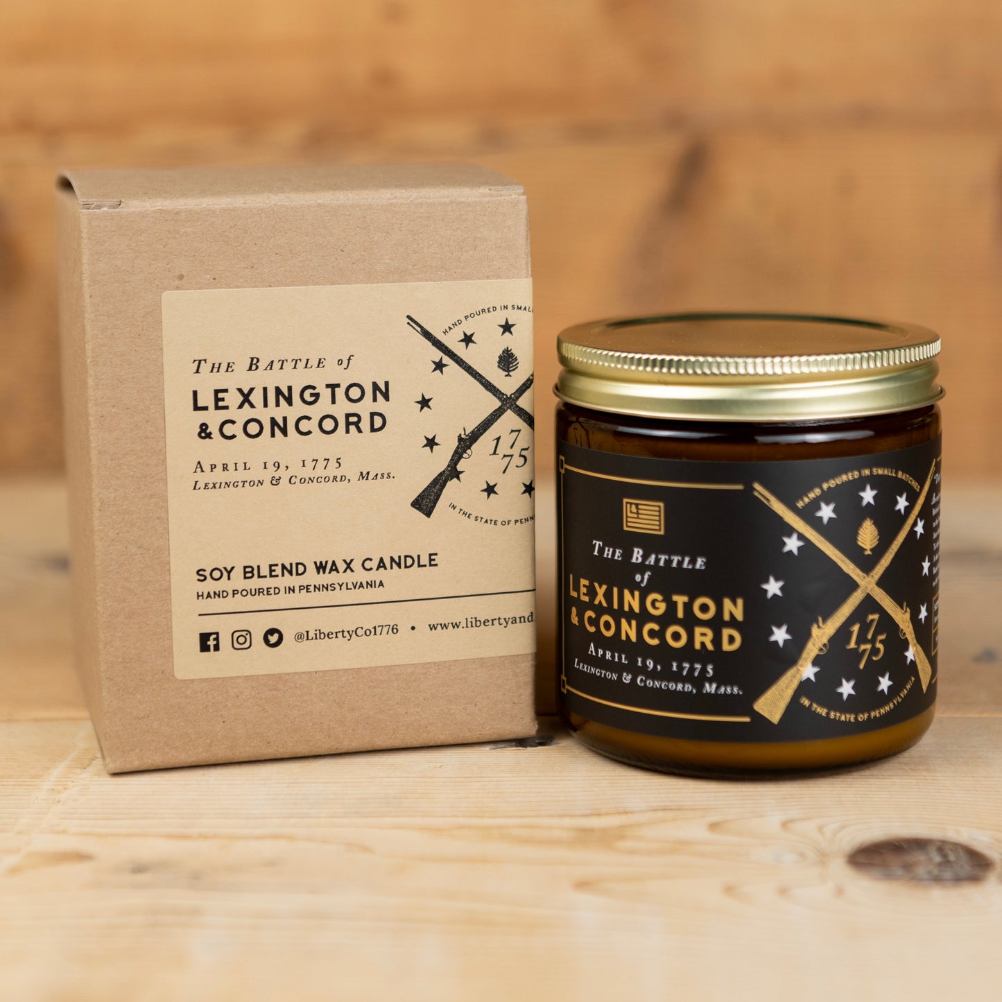 Battle of Lexington & Concord Candle