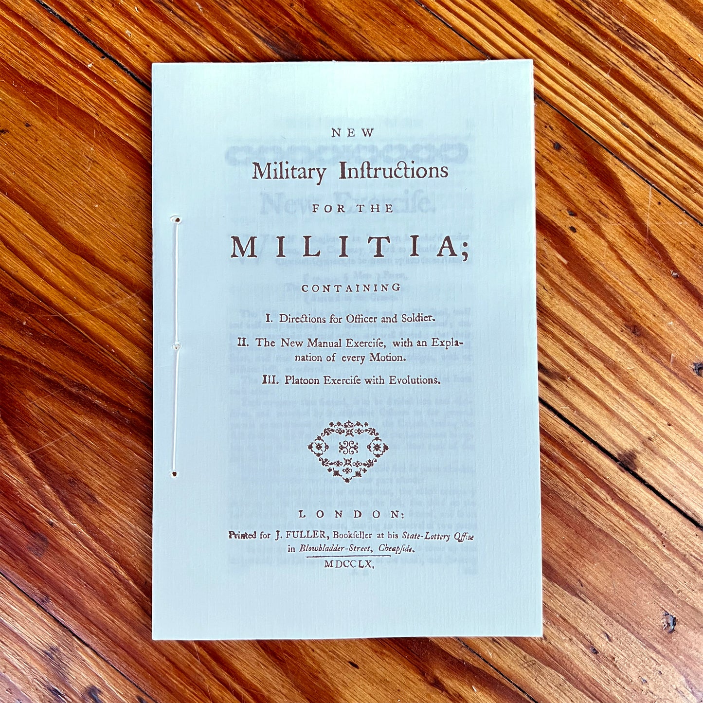 New Military Instructions for the Militia Pamphlet (d.1760)