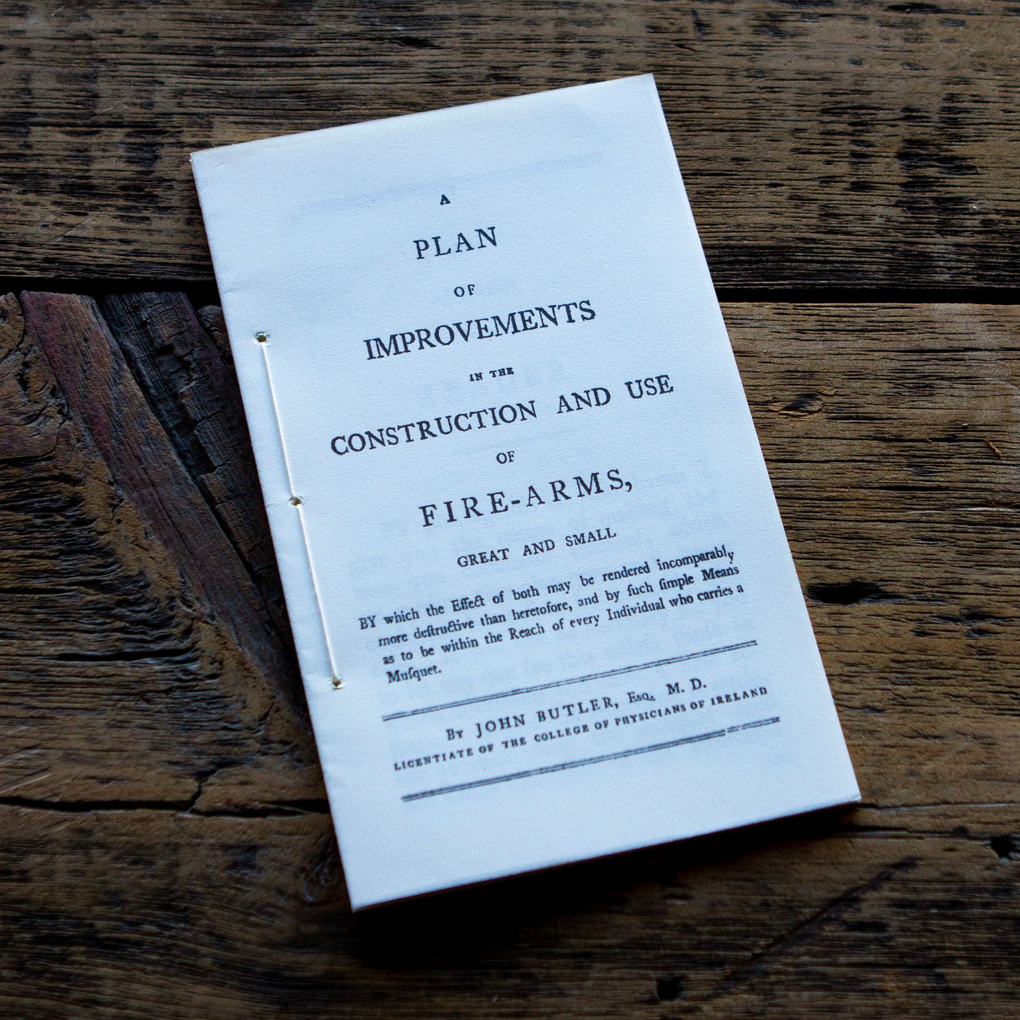 A Plan of Improvements of Firearms Pamphlet