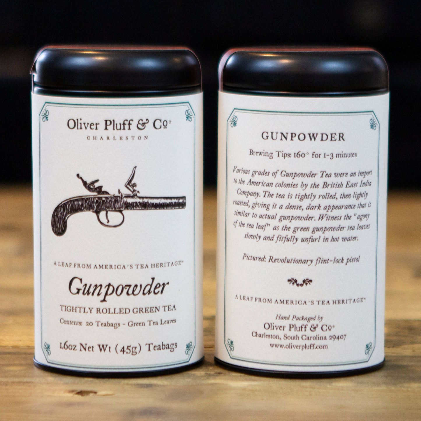 Oliver Pluff & Co. Gunpowder - Loose Tea in Signature Tea Tin