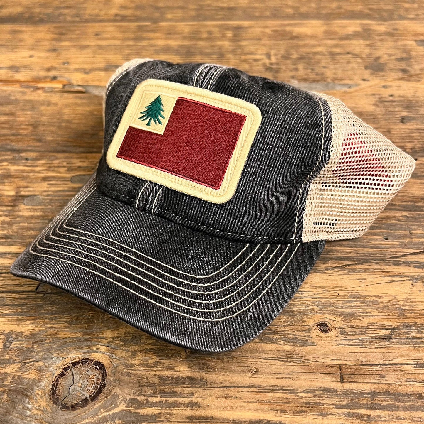 New England Continental Flag Faded Trucker Hat