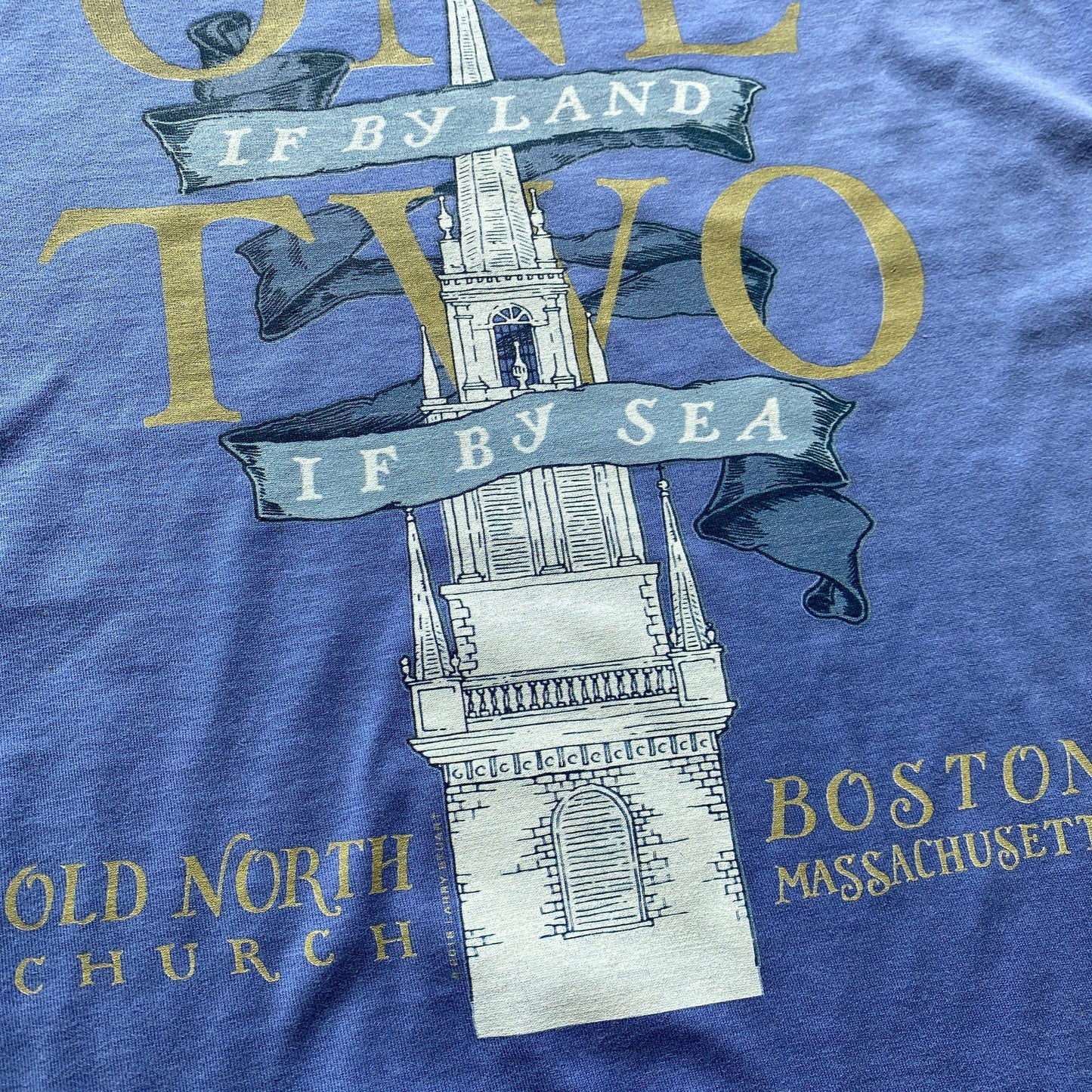 "One if by land" – Midnight Ride of Paul Revere T-Shirt