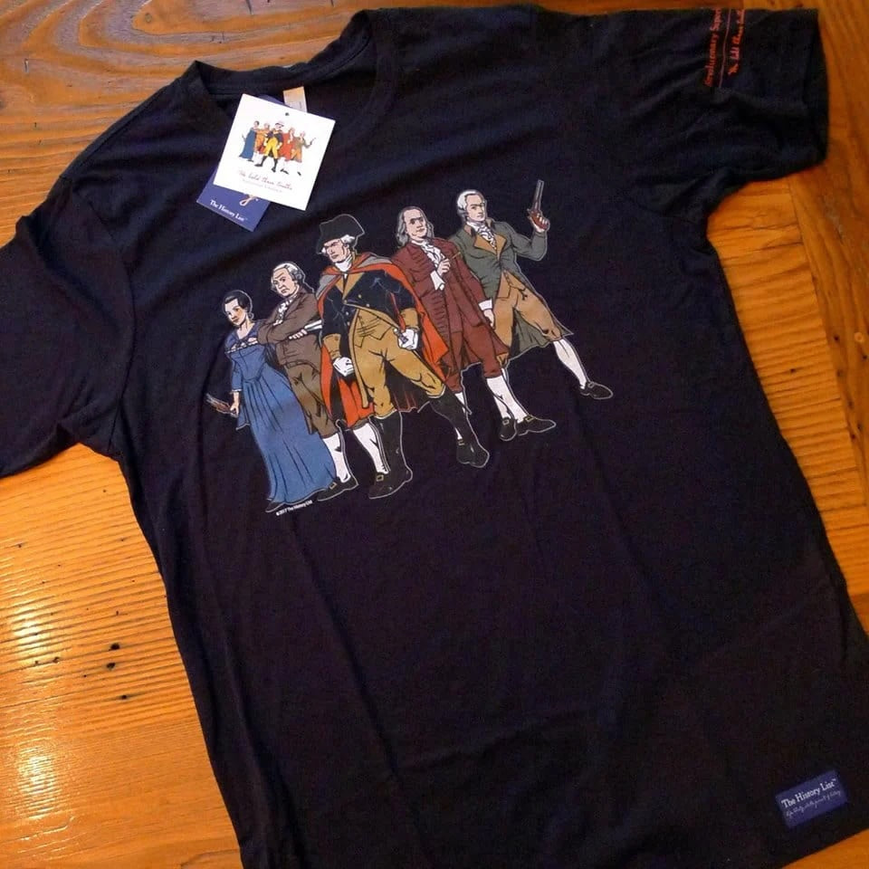 Revolutionary Super Heroes with George Washington T-Shirt