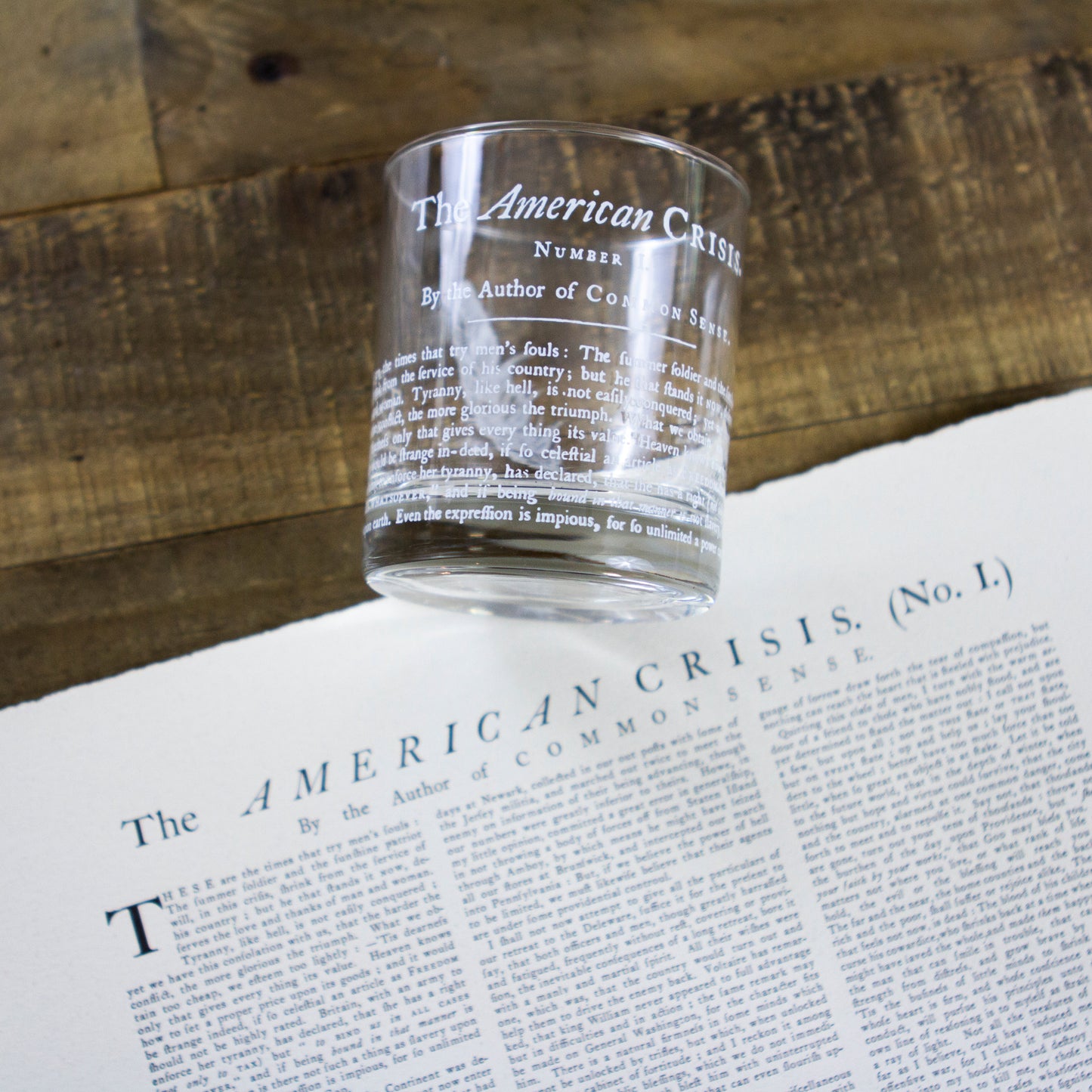 The American Crisis Whiskey Glass