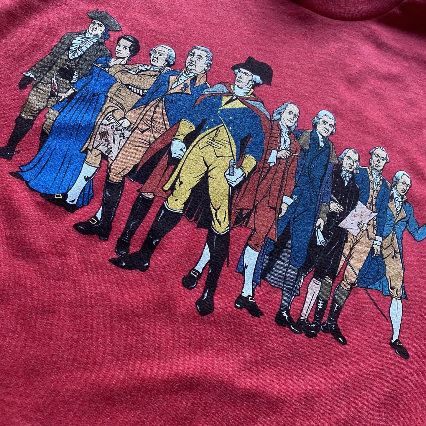 Revolutionary Super Heroes with George Washington T-Shirt