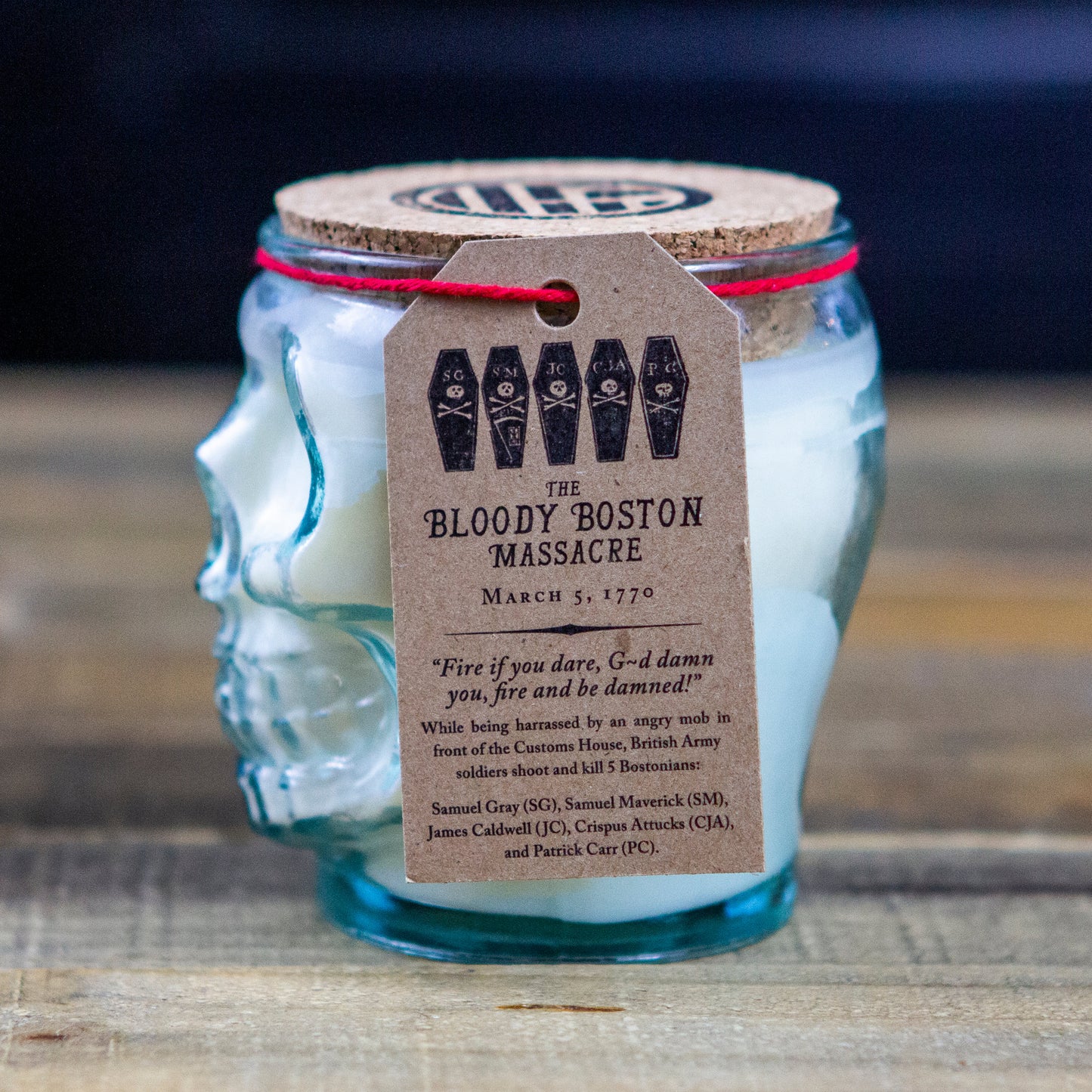 Bloody Boston Massacre Candle