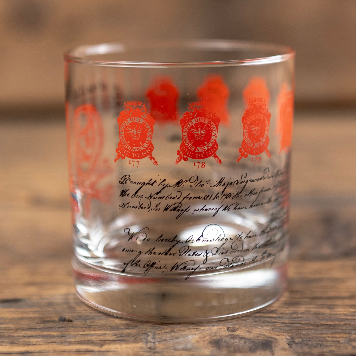 O! The Fatal Stamp Whiskey Glass