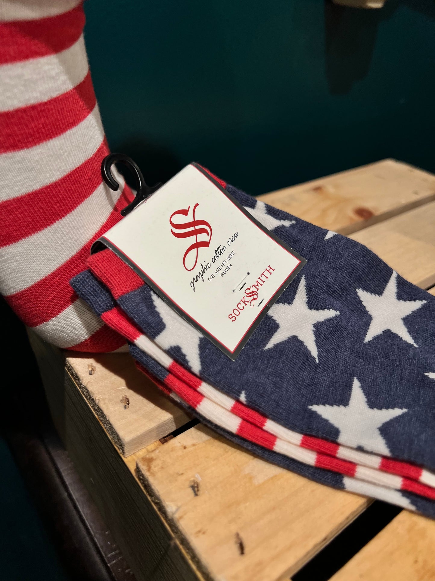 Stars & Stripes Patriotic American Flag Socks