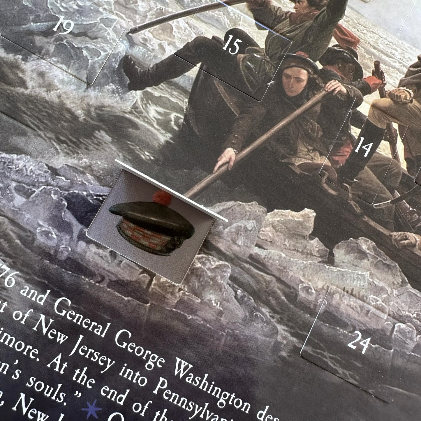 "Washington Crossing The Delaware" Advent Calendar - with Special Mailing Envelope