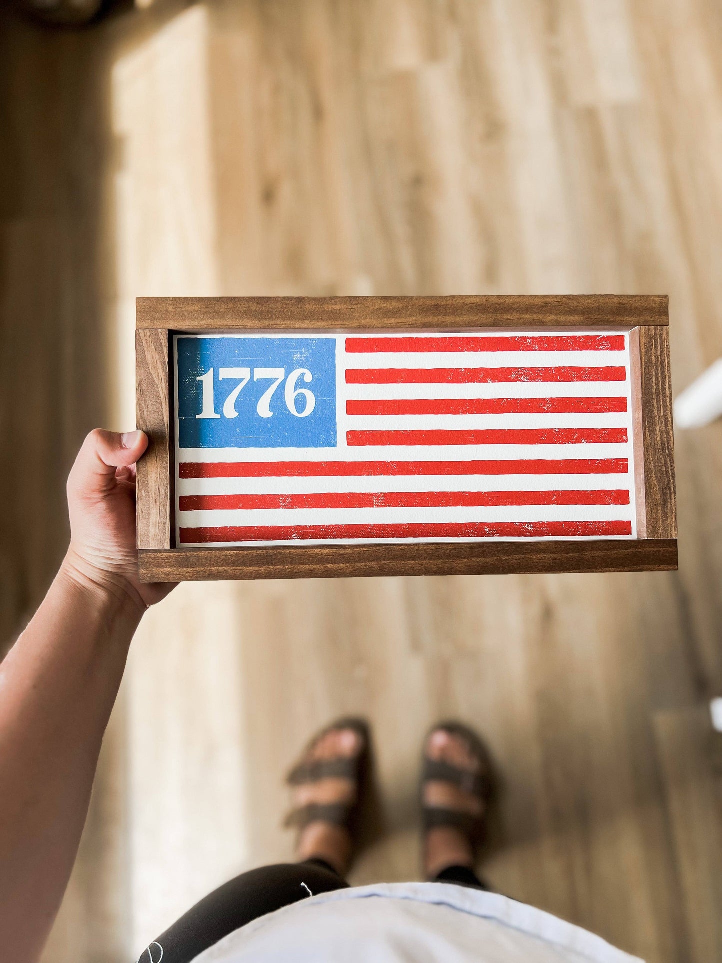 1776 Flag Wooden Sign - Lily & Sparrow