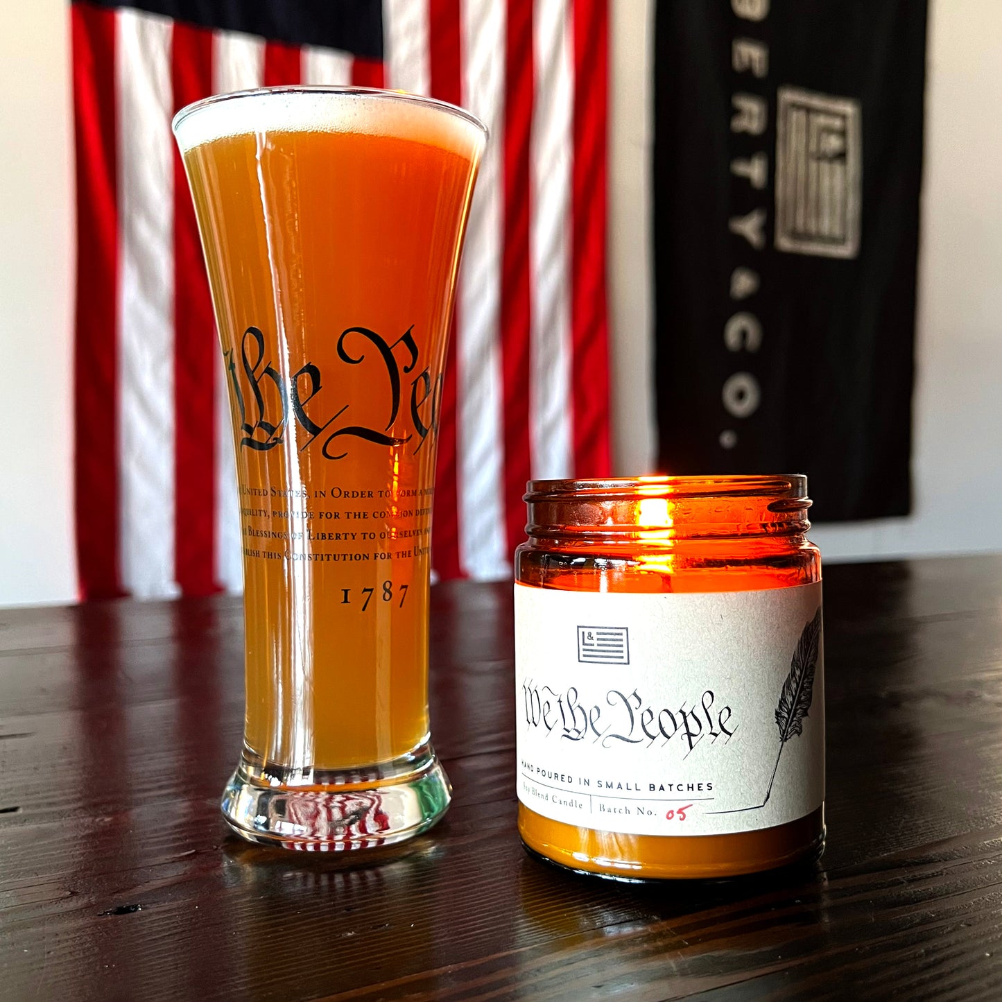 We The People Constitution Pilsner Glass