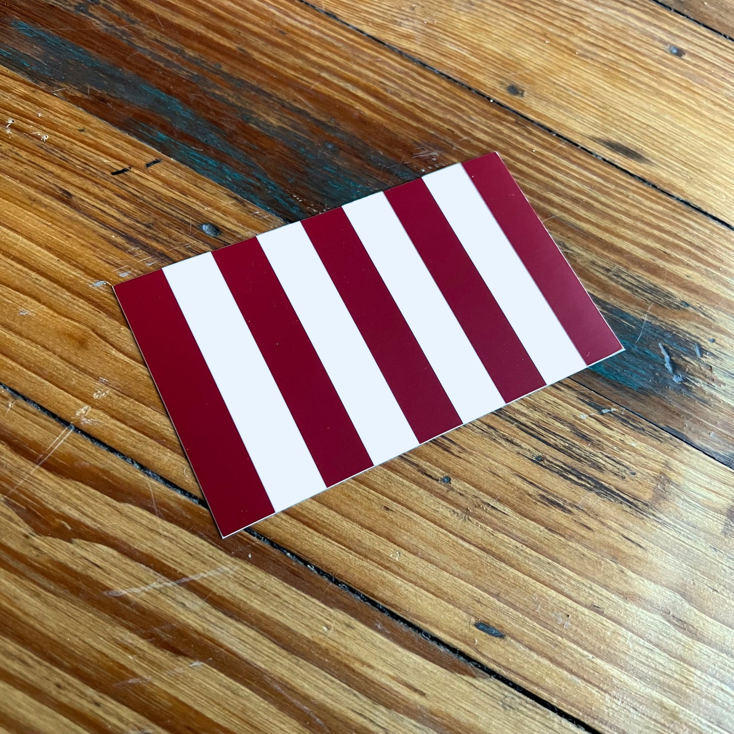 Rebellious Stripes Flag Sticker