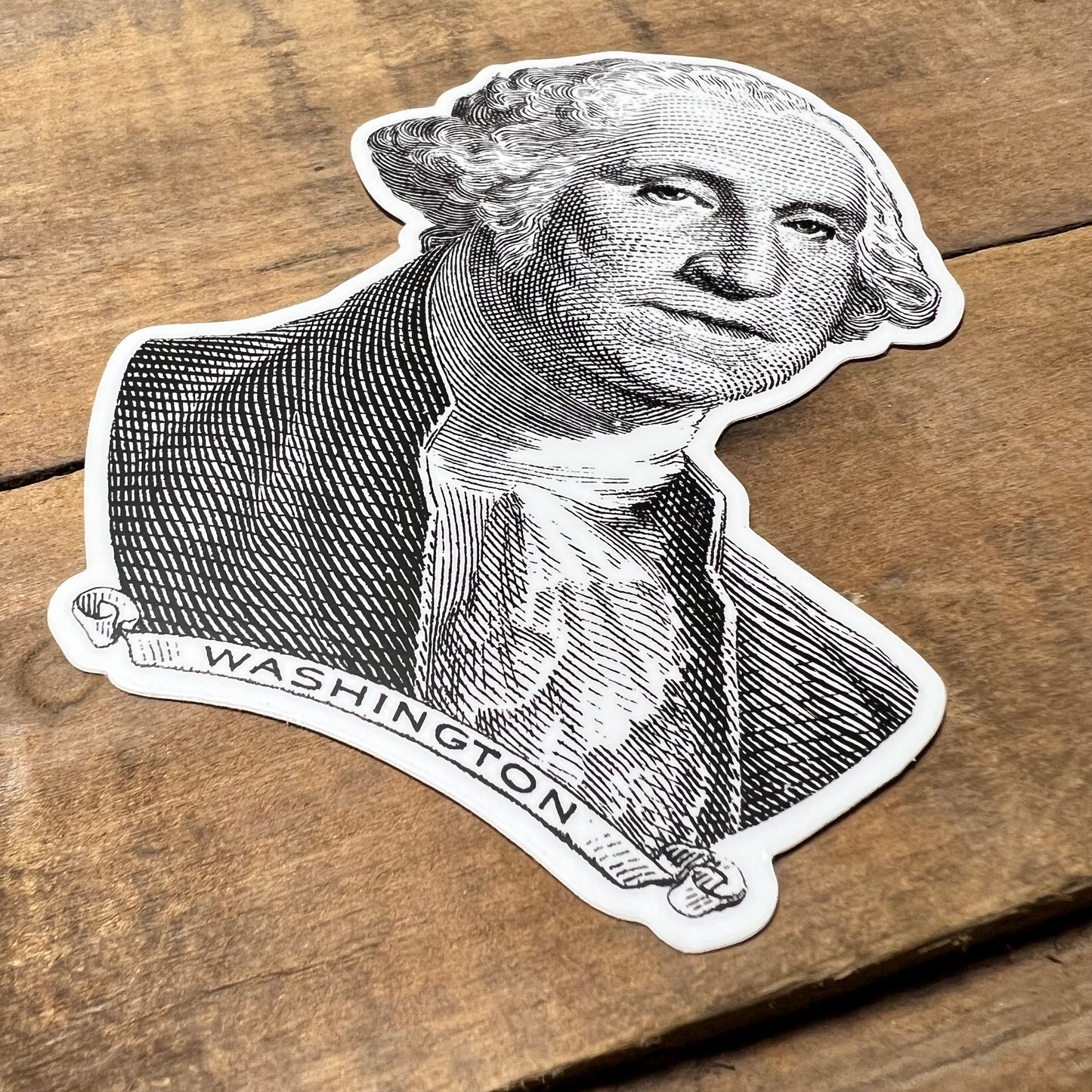 George Washington Engraving Sticker