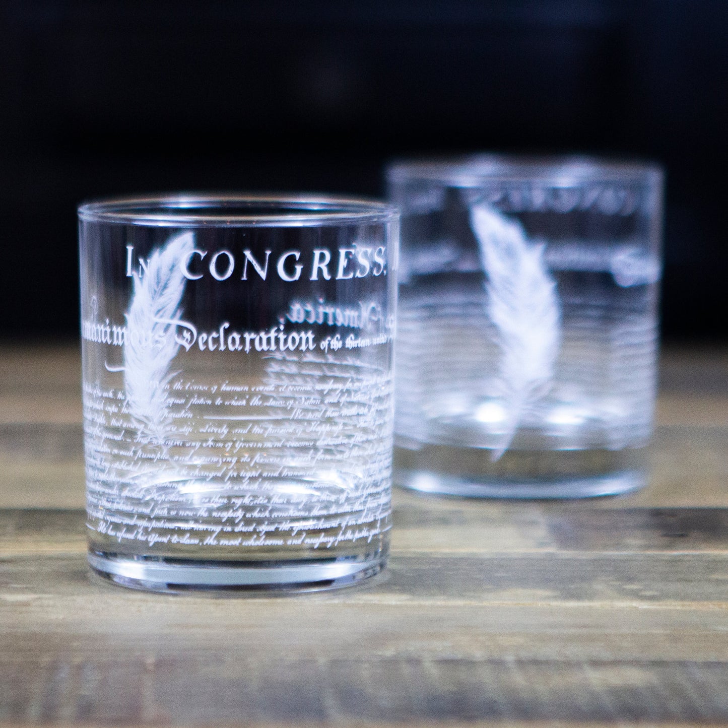 Declaration of Independence Whiskey Glass