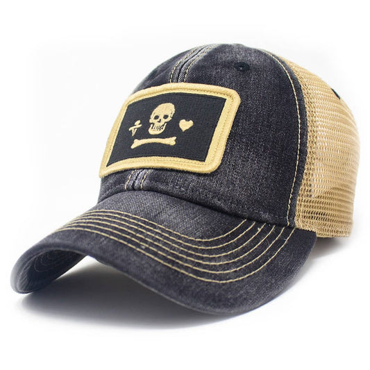 Stede Bonnet Pirate Flag Faded Trucker Hat