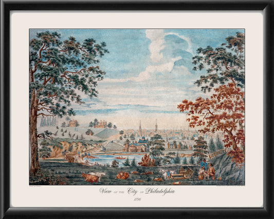 Philadelphia, PA 1796 Drawing by John Holland