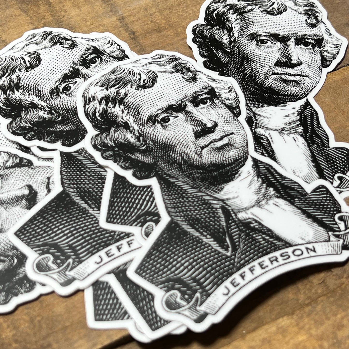 Thomas Jefferson Engraving Sticker