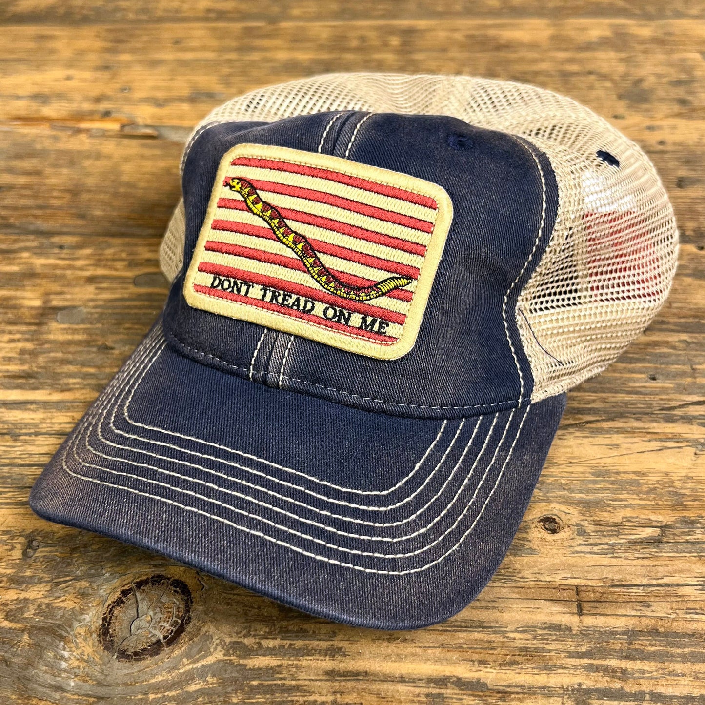 First South Carolina Navy Jack Flag Faded Trucker Hat