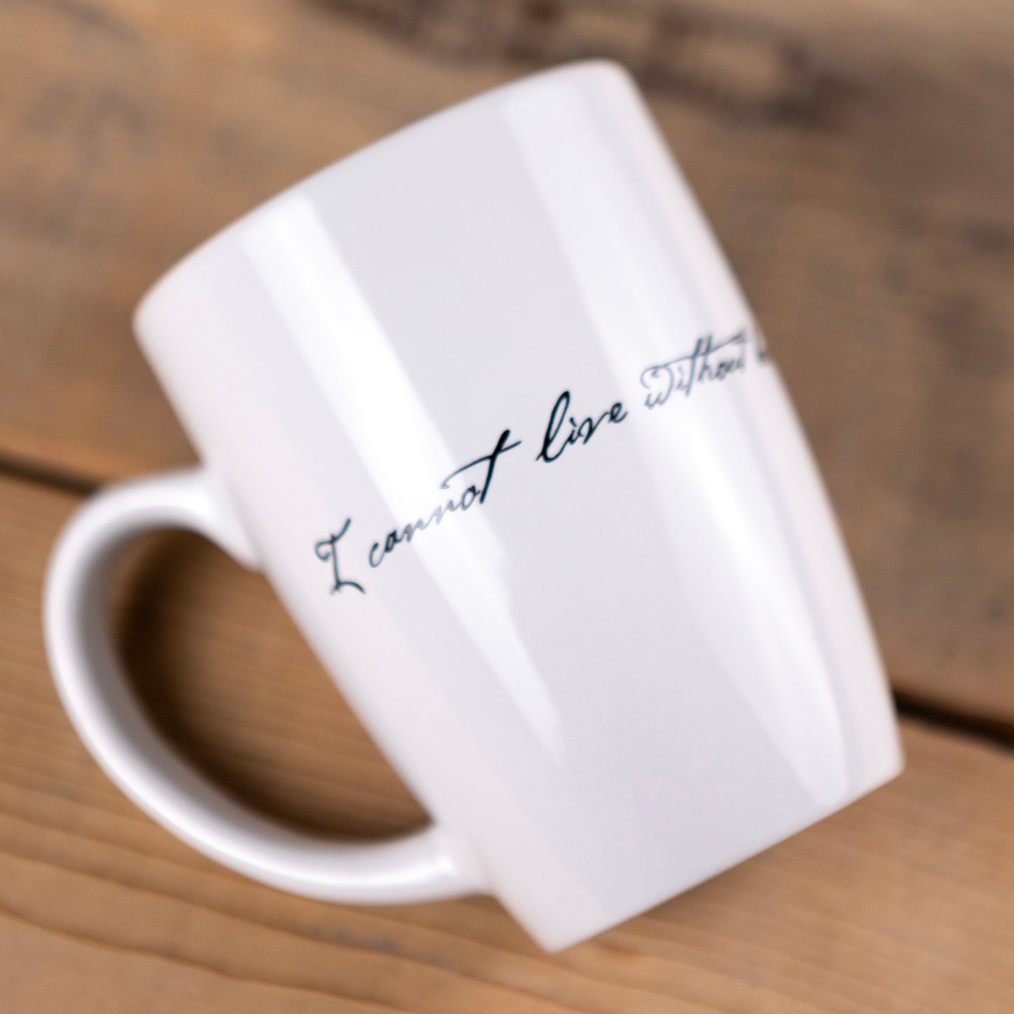 Thomas Jefferson "I Cannot Live Without Books" Mug