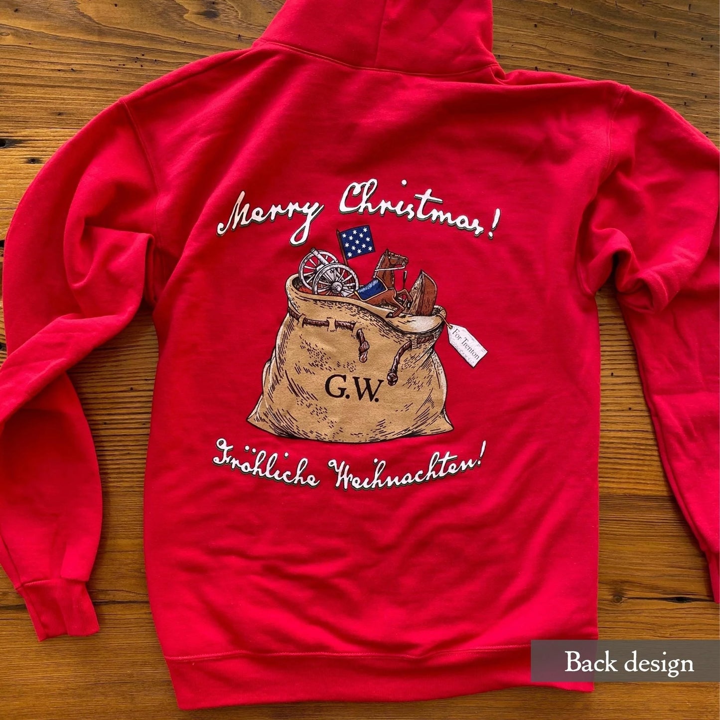 George Washington's Christmas Day Crossing of the Delaware Hooded Sweatshirt