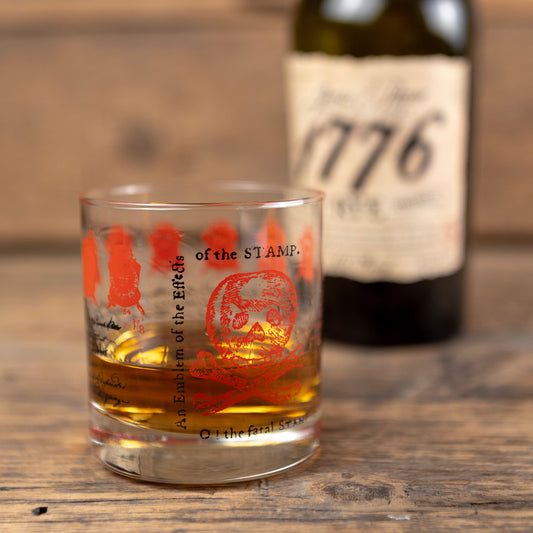 O! The Fatal Stamp Whiskey Glass