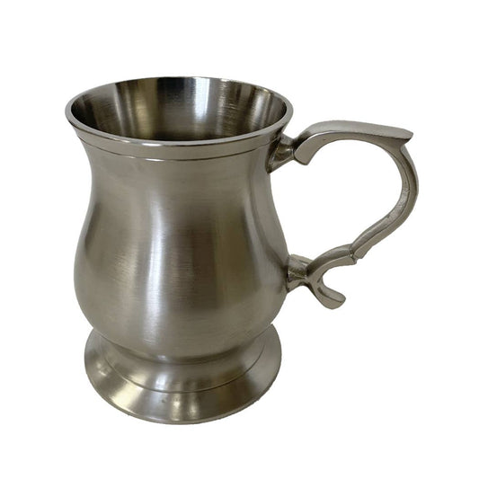 Madison Bay 3-3/4" Pewter Plated Tulip Shaped Mug