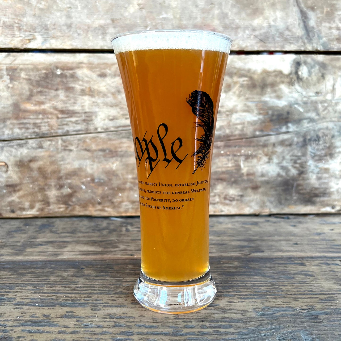 We The People Constitution Pilsner Glass