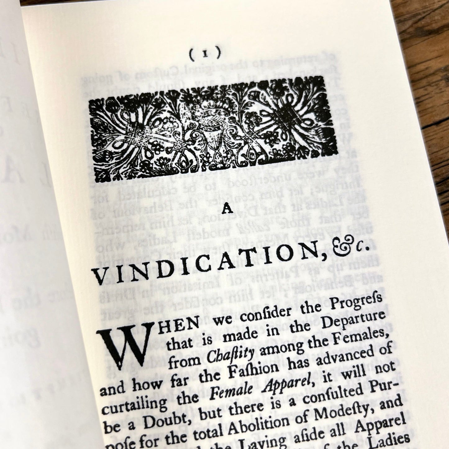 A Vindication of the Reformation of Ladies going Naked Pamphlet (d. 1755)