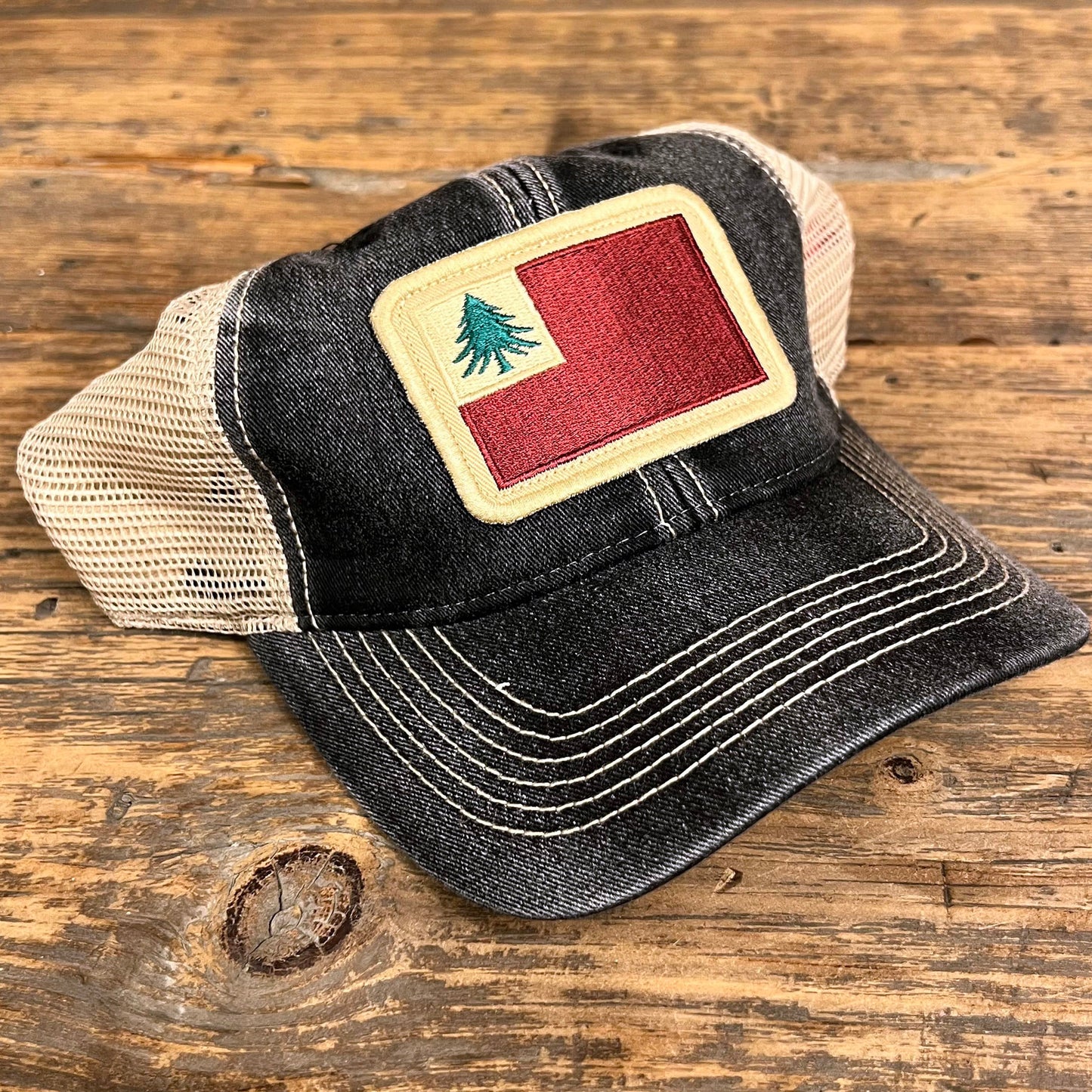 New England Continental Flag Faded Trucker Hat