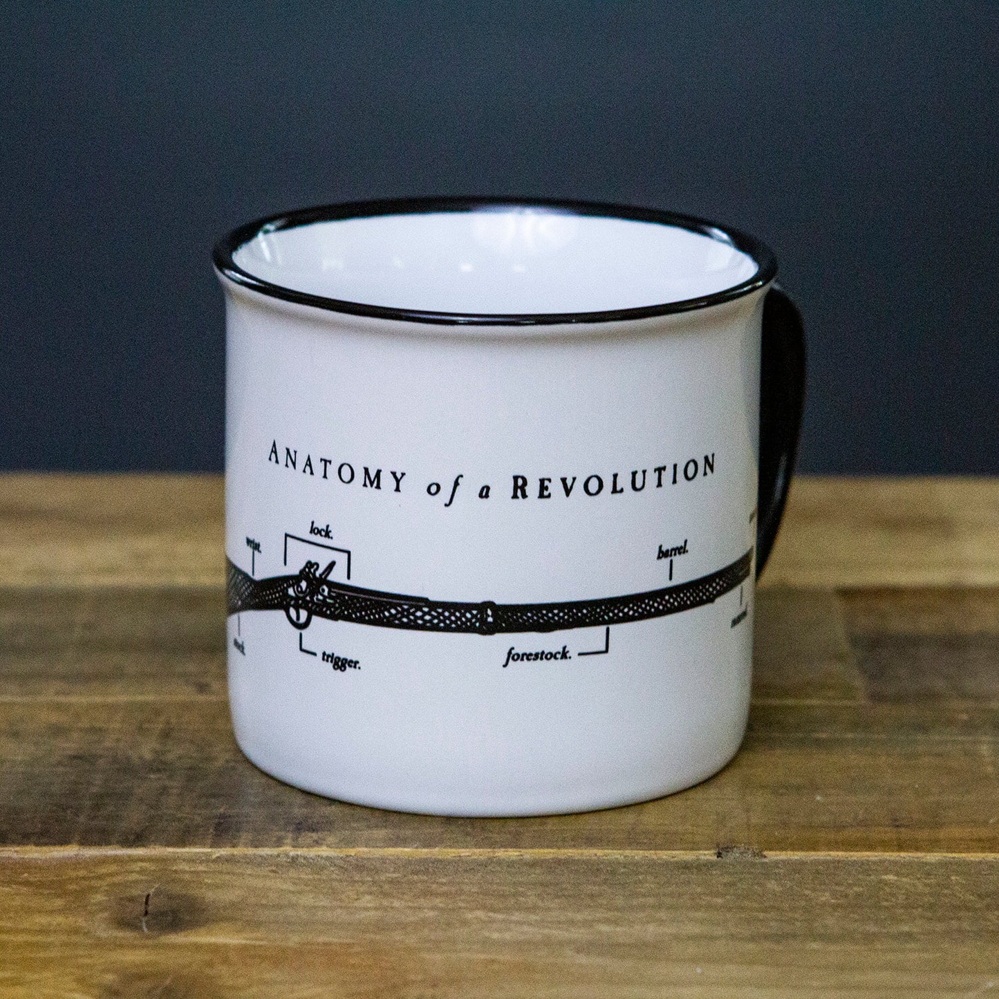 Anatomy of a Revolution Musket Diagram Mug