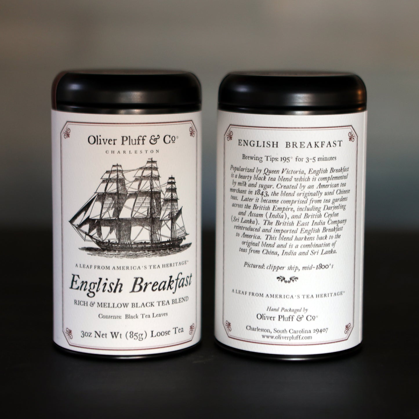 Oliver Pluff & Co. English Breakfast - Loose Tea in Signature Tea Tin