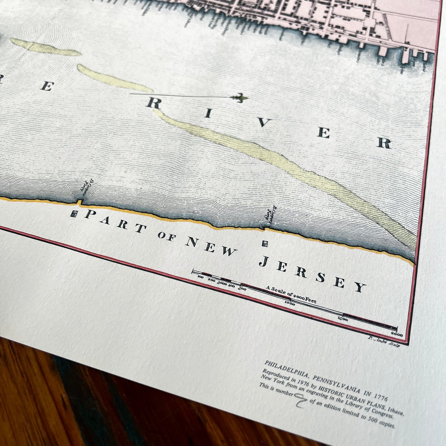 Philadelphia 1776 Map by Andrew Dury