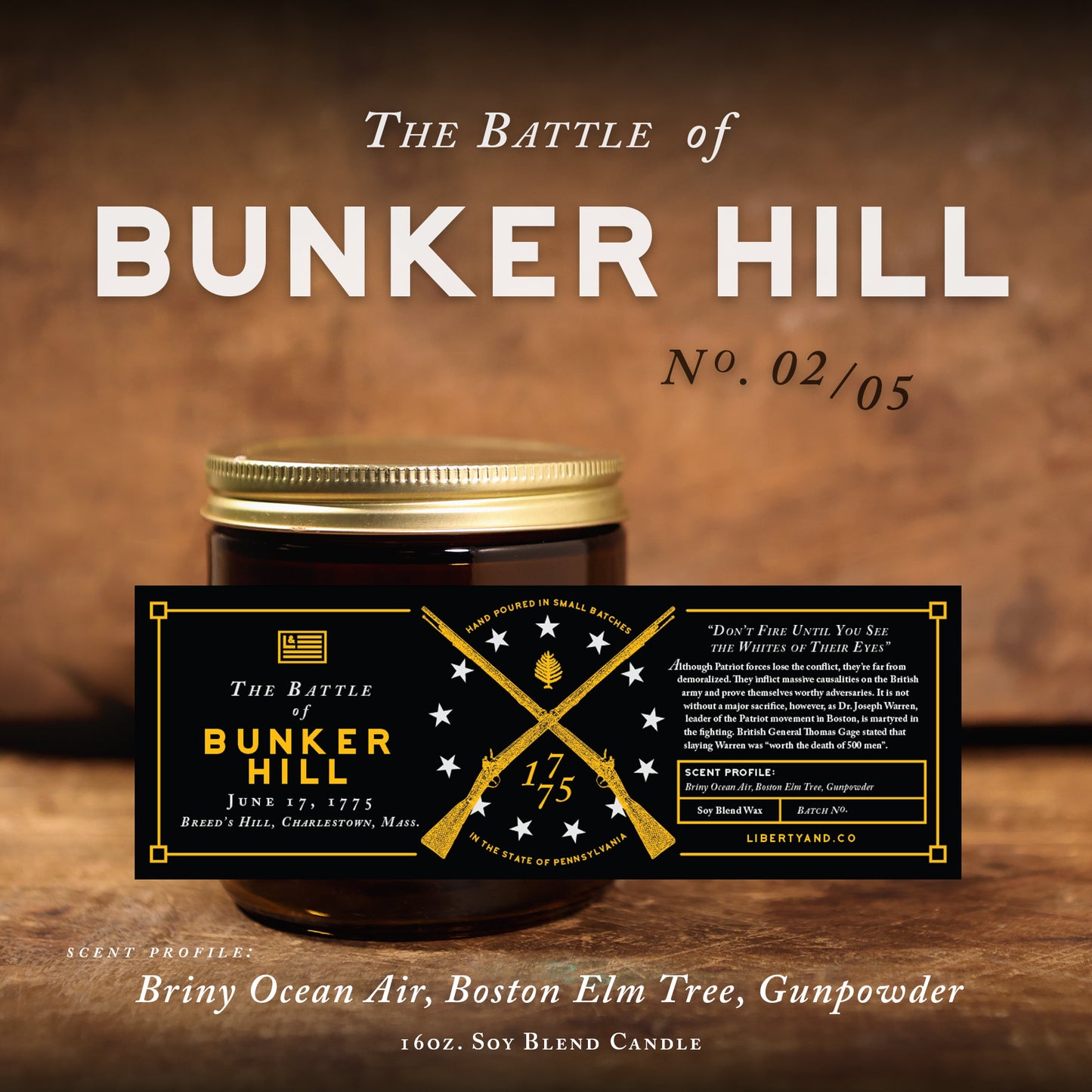 Battle of Bunker Hill Candle