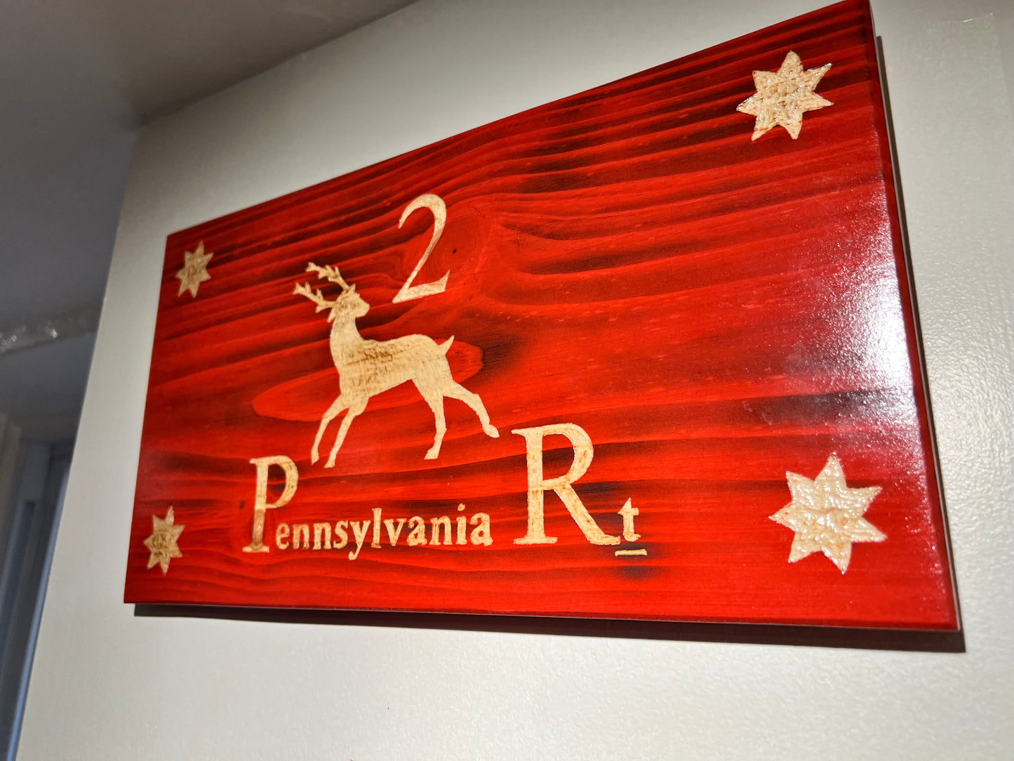 2nd PA Reg't Wooden Flag by Emerald Flags (Exclusive Special Order)