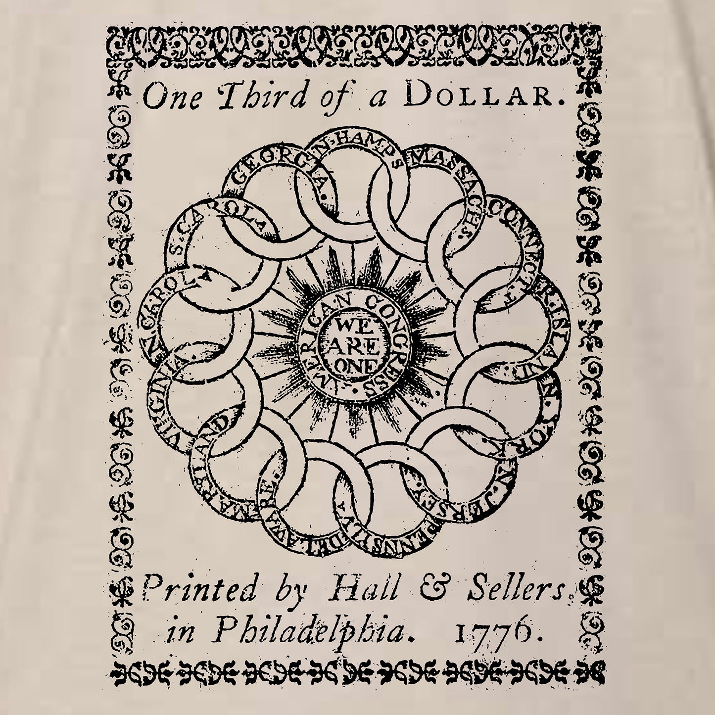 "We Are One" Rings Colonial Currency Shirt