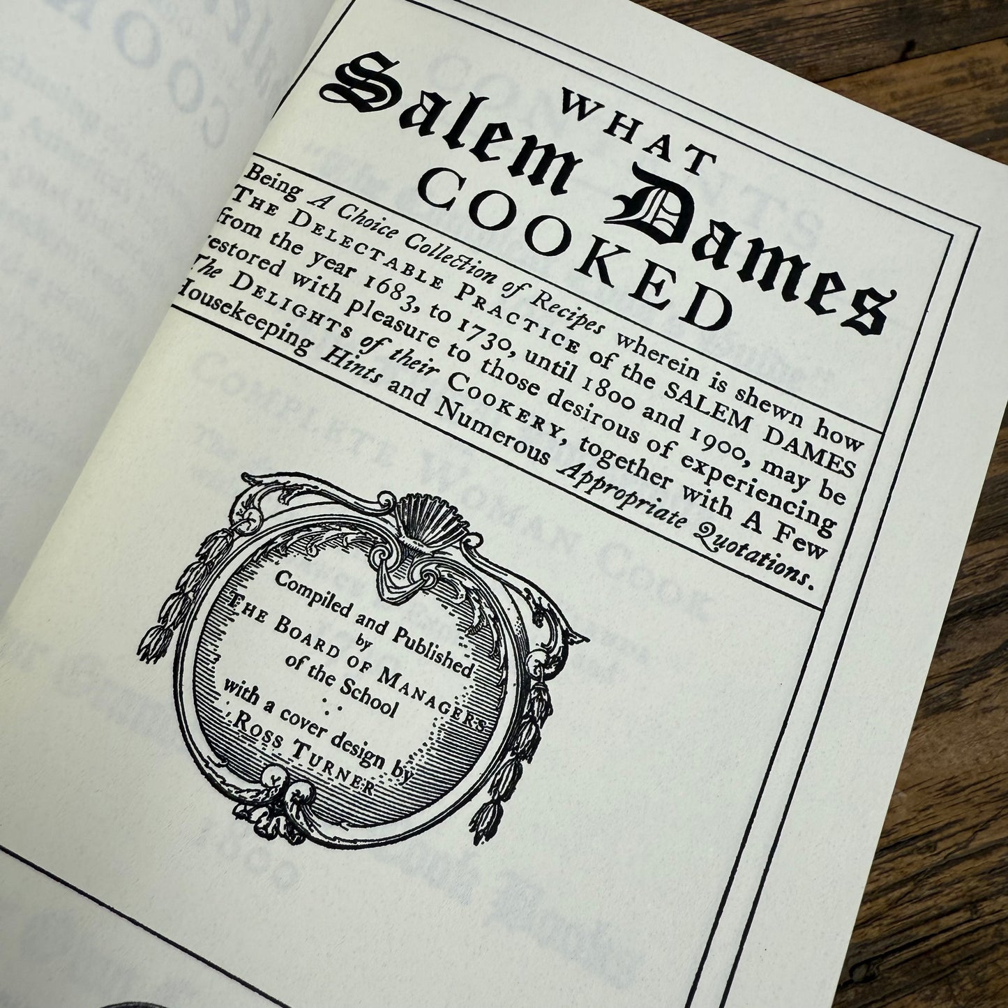 What Salem Dames Cooked Book