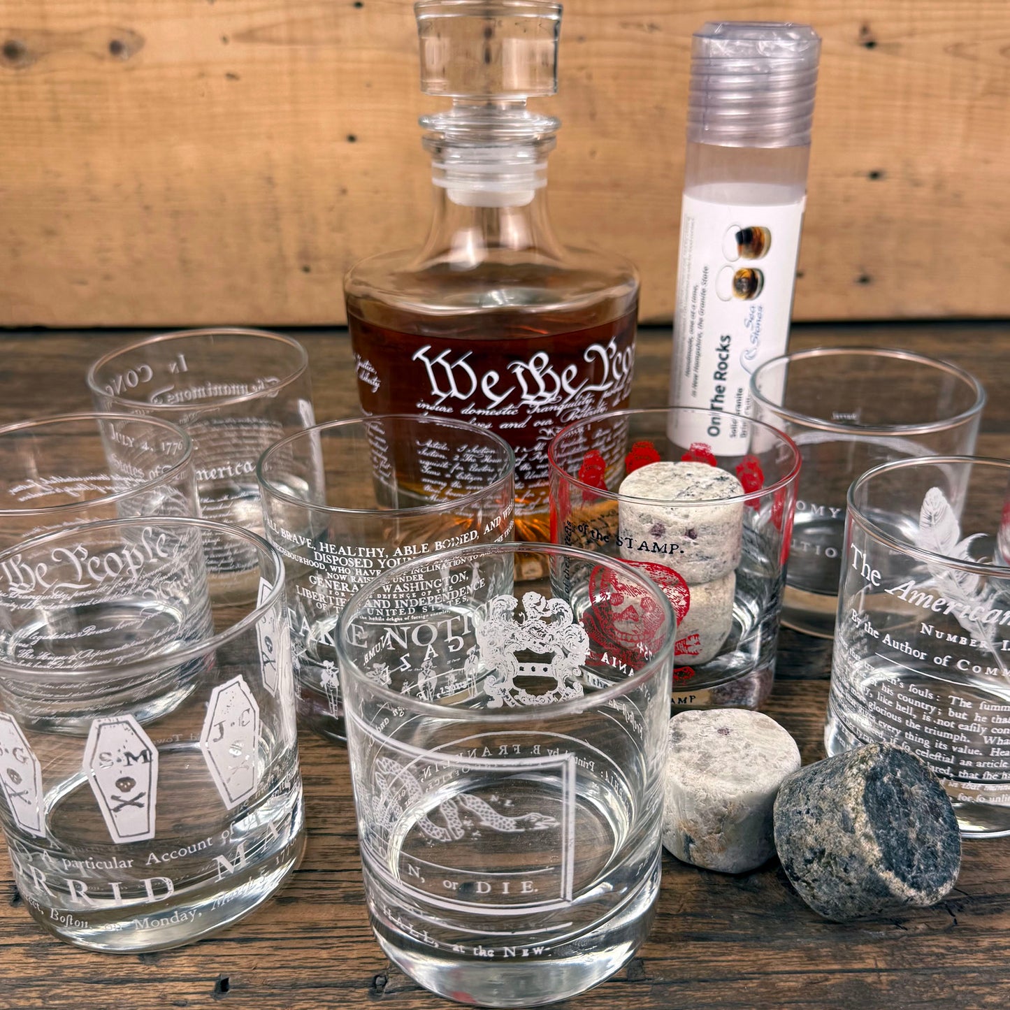 On the Rocks Granite Whiskey Chilling Stones - Freezer Tube